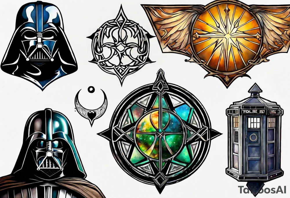 Lord of the rings, star wars rebel symbol, doctor who tattoo idea