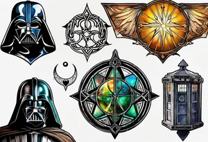 Lord of the rings, star wars rebel symbol, doctor who tattoo idea