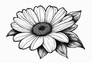 The bible verse proverbs 22:6 with a daisy flower and cross tattoo idea