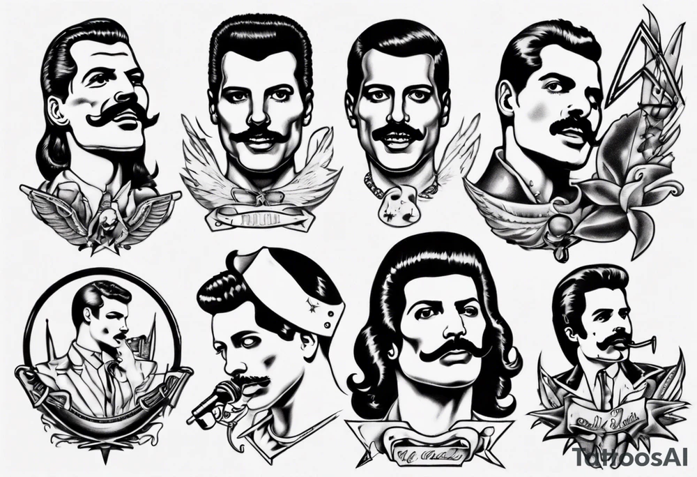 freddie mercury tattoo idea
