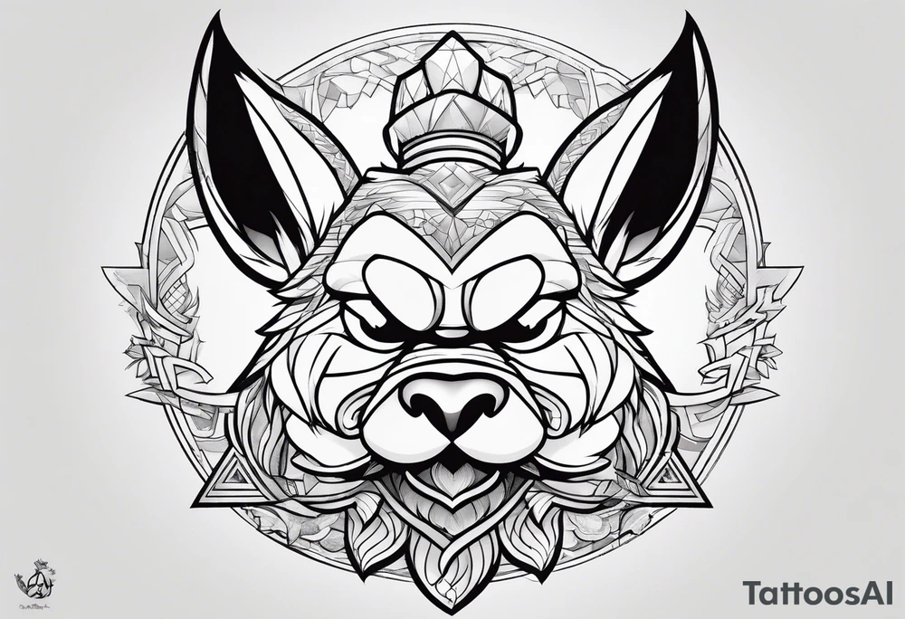 The looney tunes character taz tattoo idea
