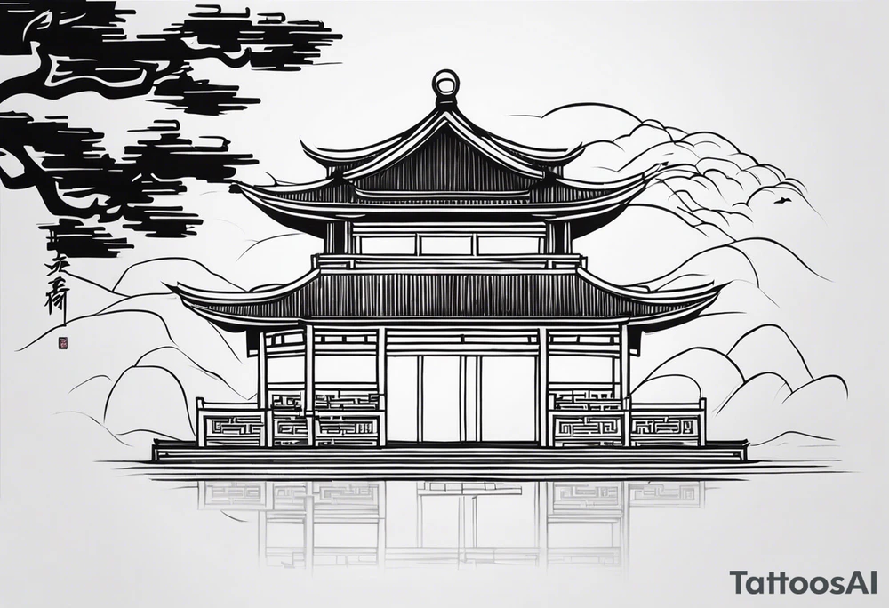 Chinese wall, realistic, art, tattoo idea