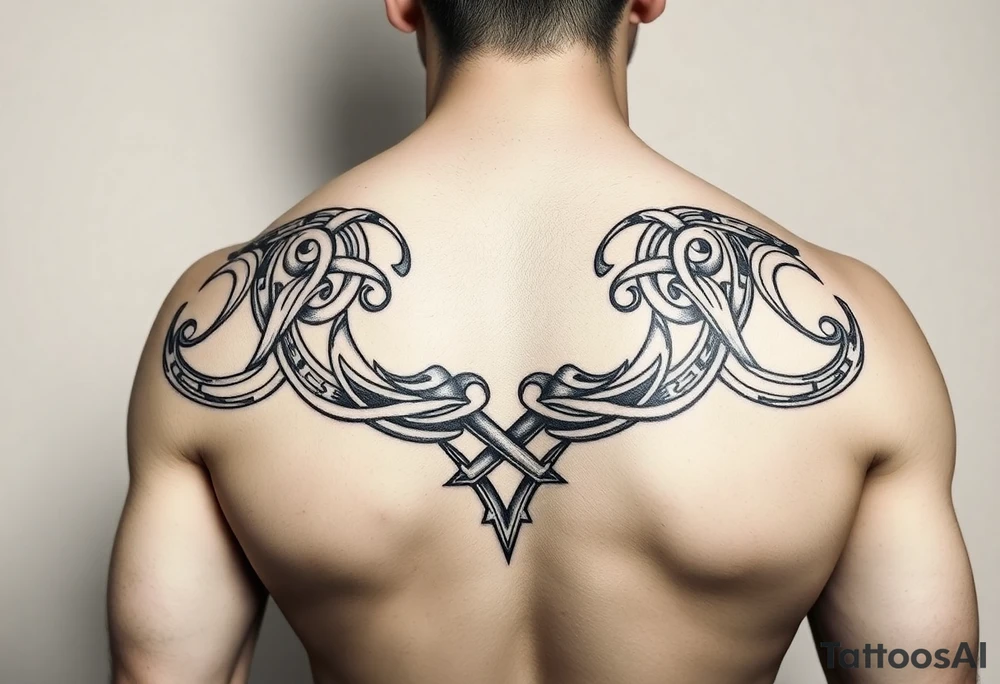 Celtic tribal arm sleeve tattoo idea