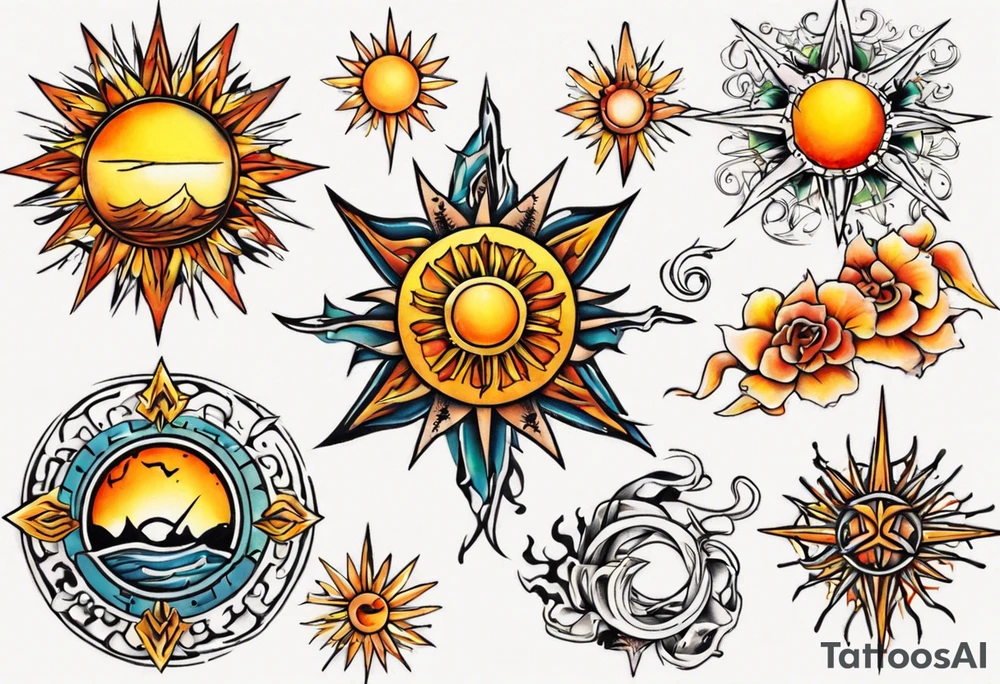 sonne tattoo idea