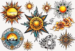 sonne tattoo idea
