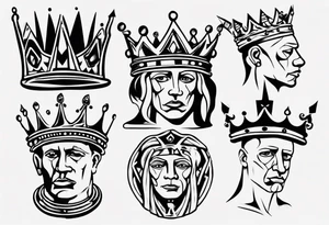 king crown tattoo idea