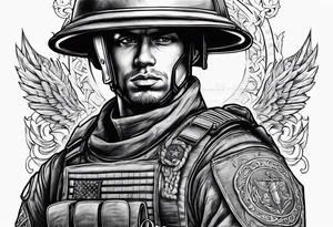 Soldier of god tattoo idea