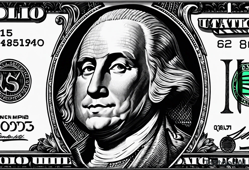 Dollar bill tattoo idea