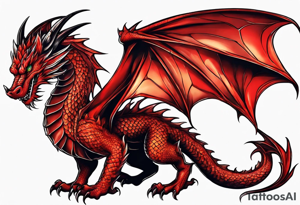 Red Dragon tattoo idea