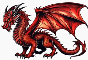 Red Dragon tattoo idea