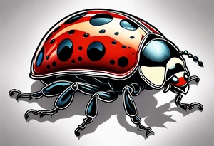 Lady bug tattoo idea