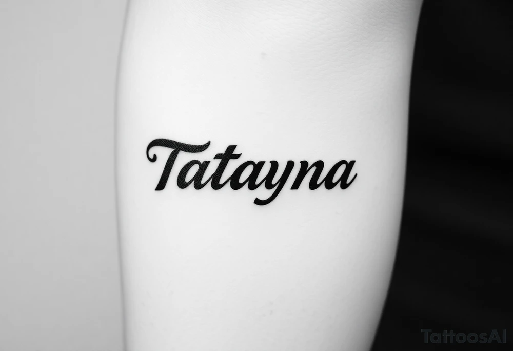 Name Tatayana for a father tattoo idea