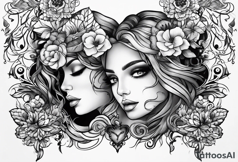 life is about love tattoo idea