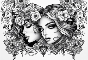 life is about love tattoo idea