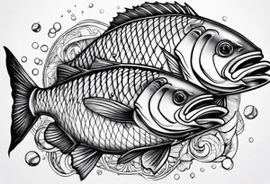 Fishing tattoo idea