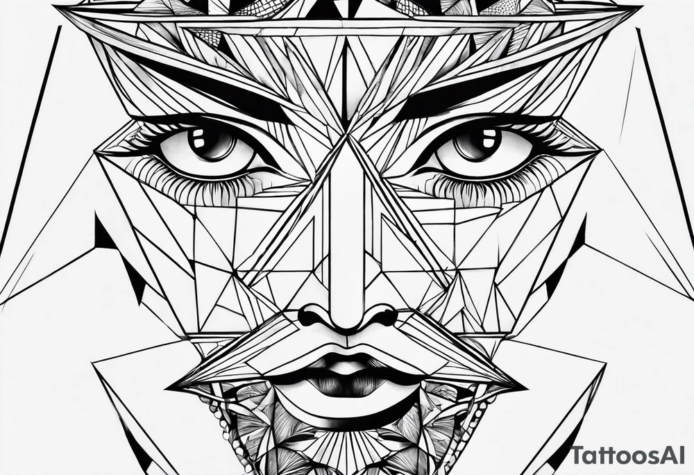 un triangulo simple sin adornos tattoo idea