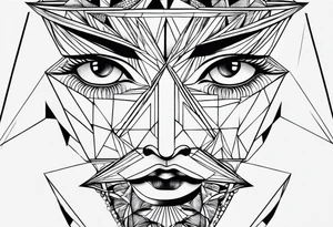 un triangulo simple sin adornos tattoo idea