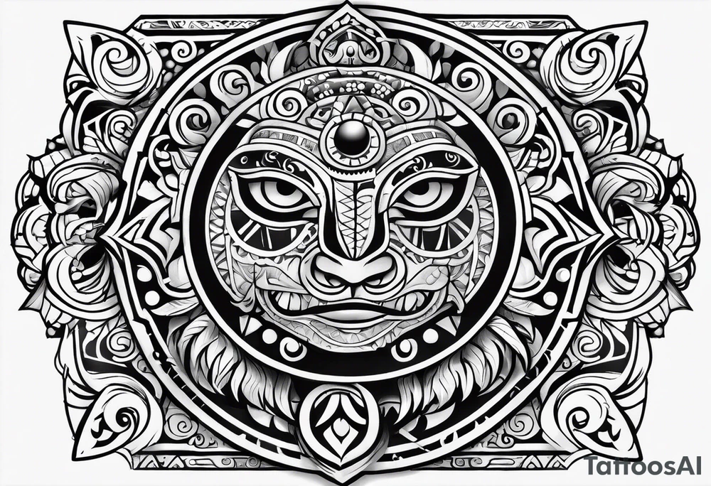 A puerto rican taino tribal tattoo tattoo idea