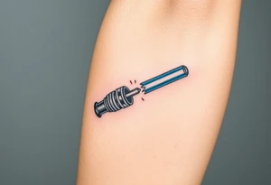 Light saber broken hilt tattoo idea