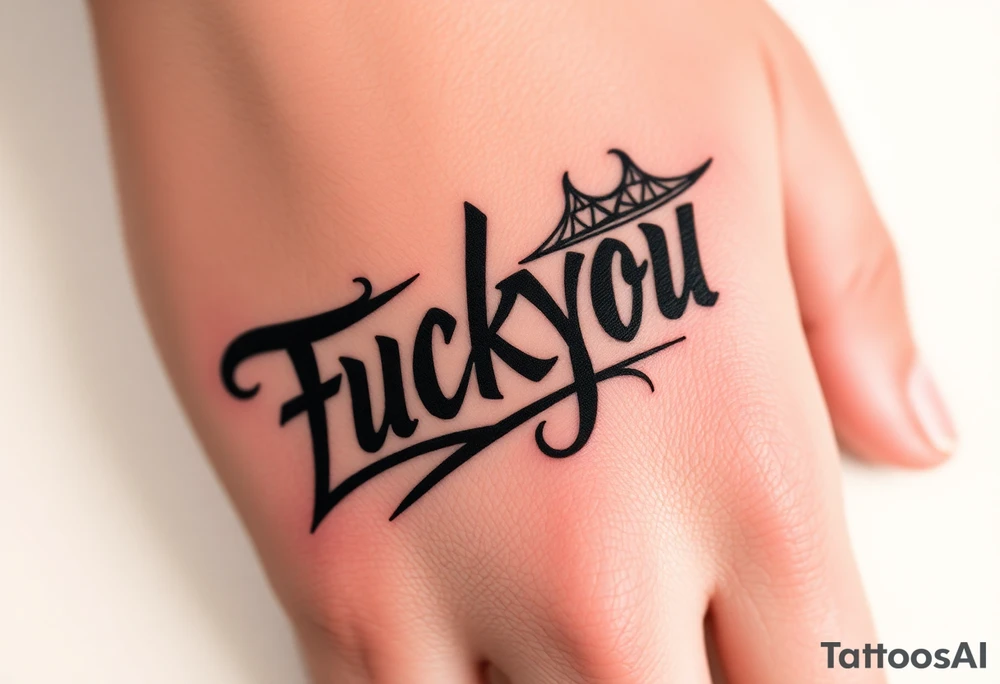 Fuckyou tattoo idea
