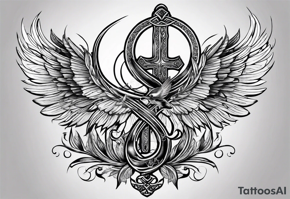 anbis holding ankh tattoo idea