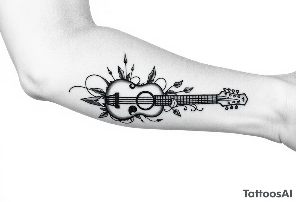 Arm sleev musical tattoo idea