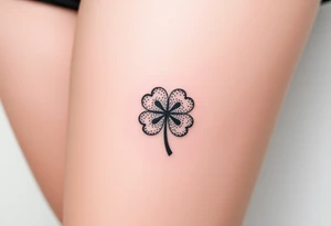 four leaf clover tattoo idea