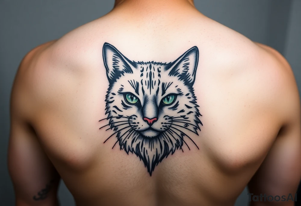 black cat tattoo idea