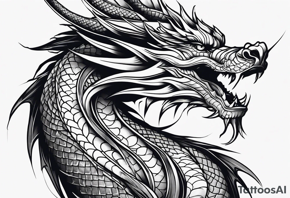 Dragon tattoo idea