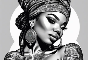 black lesbians and music tattoo idea