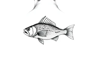 Fish  on the outside of your fist tattoo idea