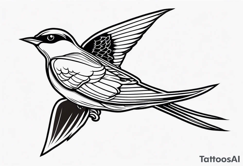 swallow american traditional tattoo idea
