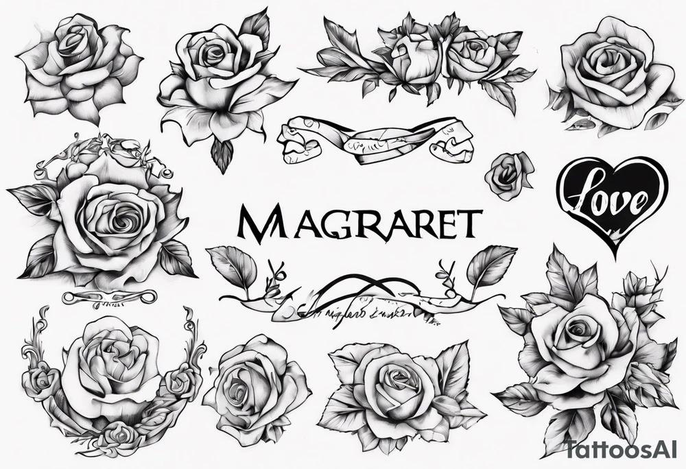 my kids' names: Lucas and Margaret and something that symbolizes love tattoo idea