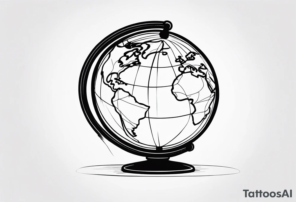 globe tattoo idea
