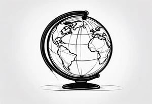 globe tattoo idea