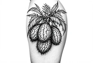 Breadfruit tree tattoo idea