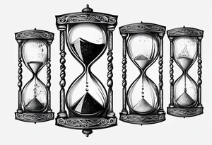 Hourglass tattoo idea