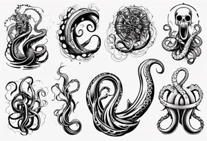 long tentacle tattoo tattoo idea