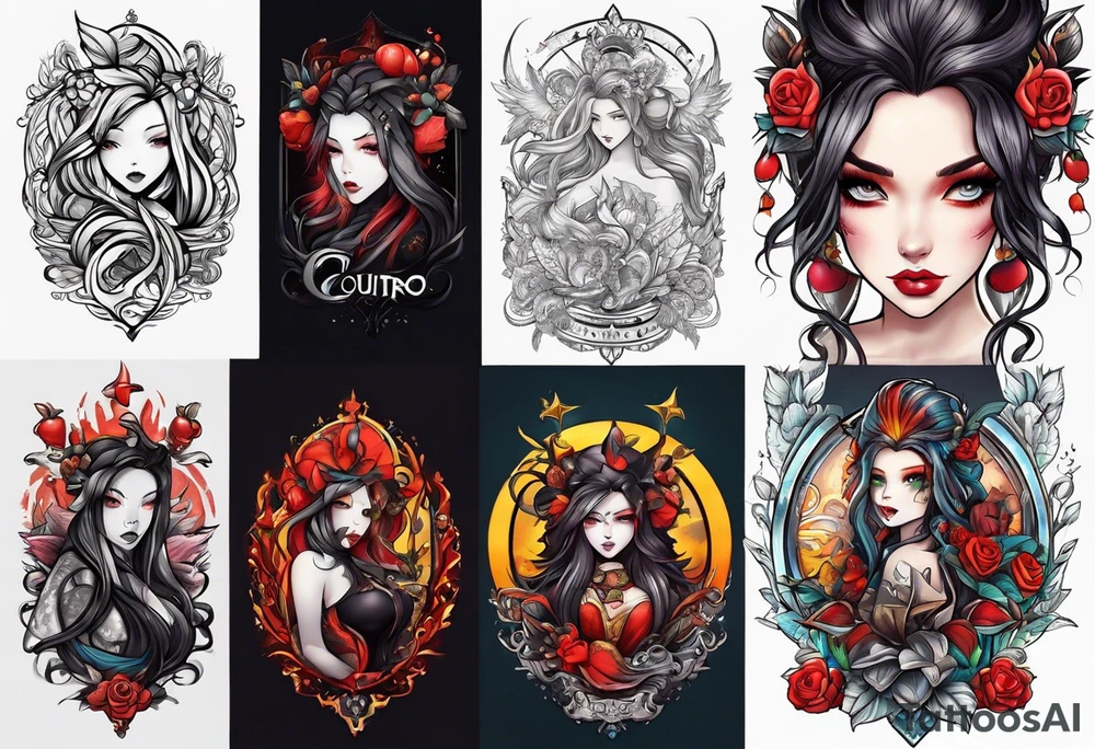 incorporate ideas from count zero 
book series
 into a sybmolic tattoo tattoo idea