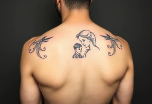 Mommy and son tattoo idea