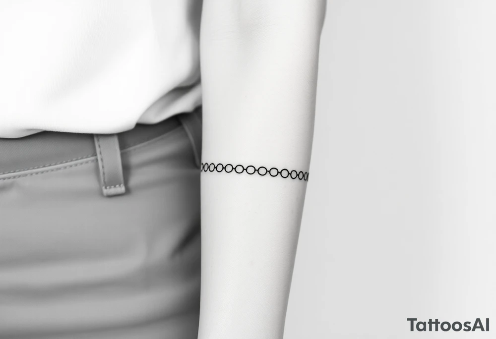 A band of scaled around the arm tattoo idea