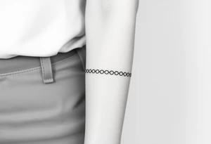 A band of scaled around the arm tattoo idea