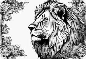 Lion tattoo idea
