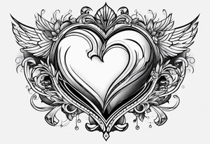 Broken heart tattoo idea