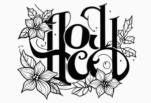 Holly December 
birth flower tattoo idea
