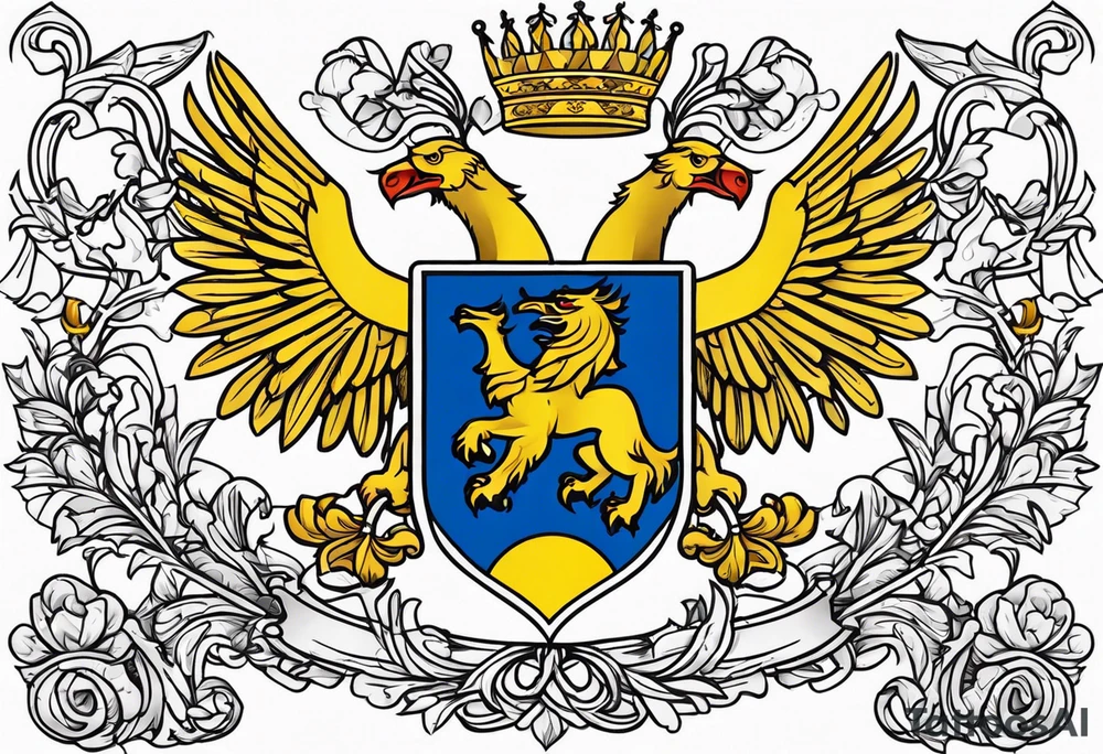 Romanian coat of arms tattoo idea