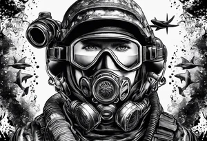 Special forces diver tattoo idea