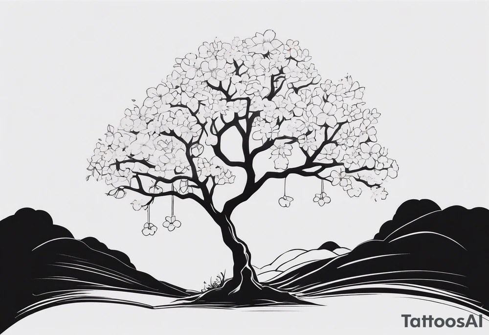 A cherry blossom tree using only white ink (no black) on a forearm tattoo idea A cherry blossom tree using only white ink (no black) on a forearm tattoo idea