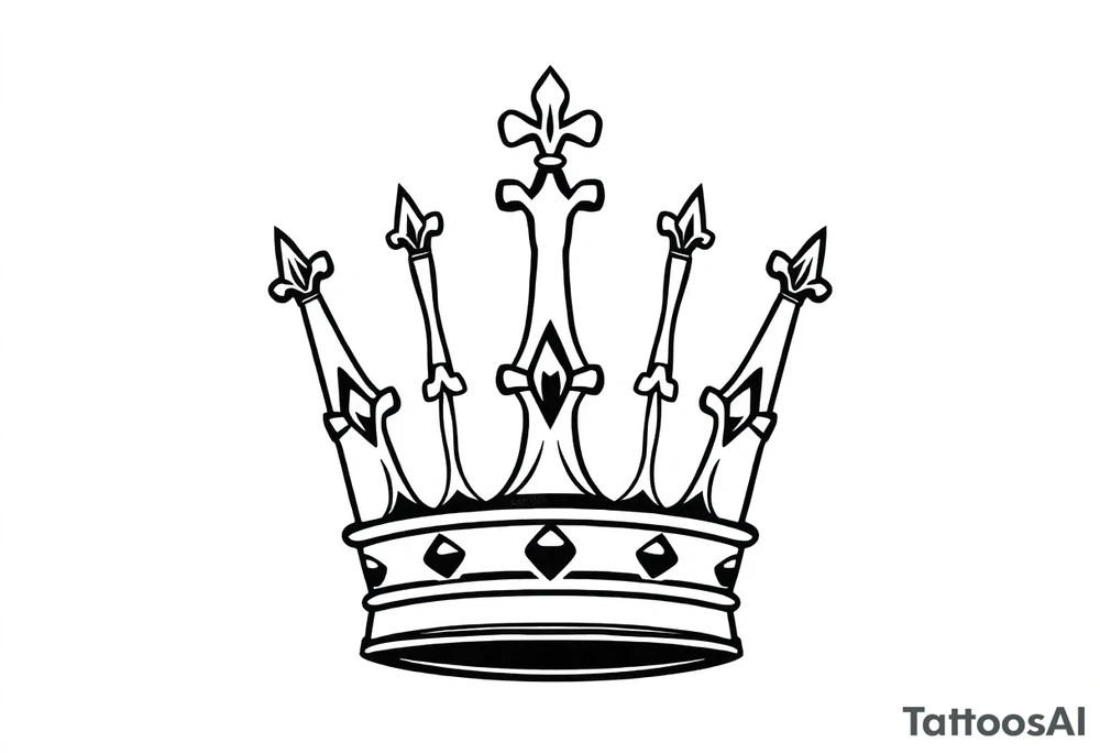 Crown tattoo idea