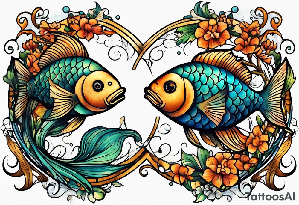 Pisces symbol tattoo idea